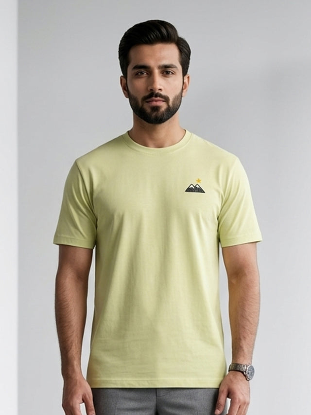 Elvn Mini Patch Detail Crew Neck T-Shirt