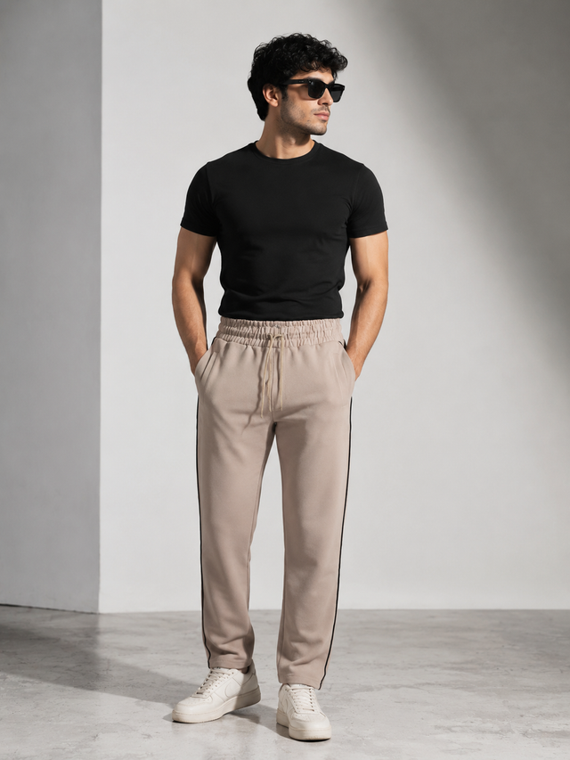 Elvn Men Relaxed Fit Drawstring Trousers