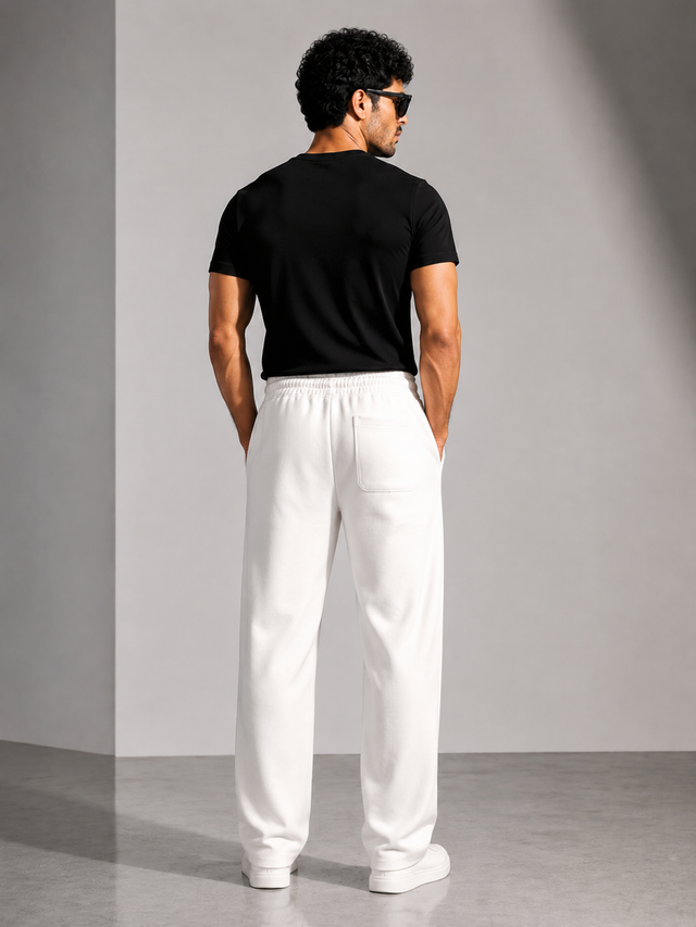 Elvn Retro Urban Style Line Detail Trousers