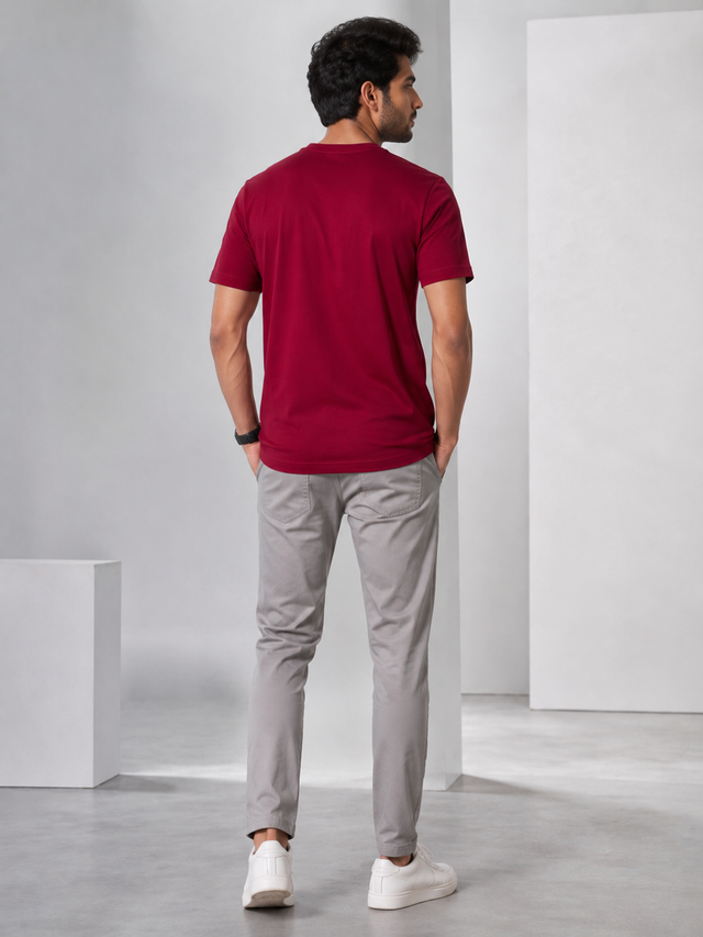 Elvn Embroidered Logo Crew Neck T-Shirt