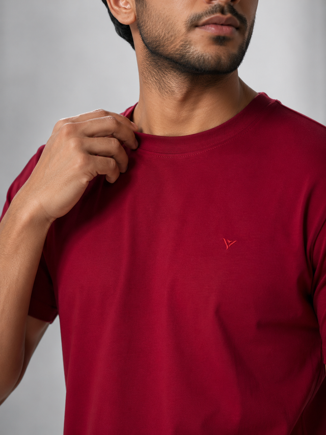 Elvn Embroidered Logo Crew Neck T-Shirt