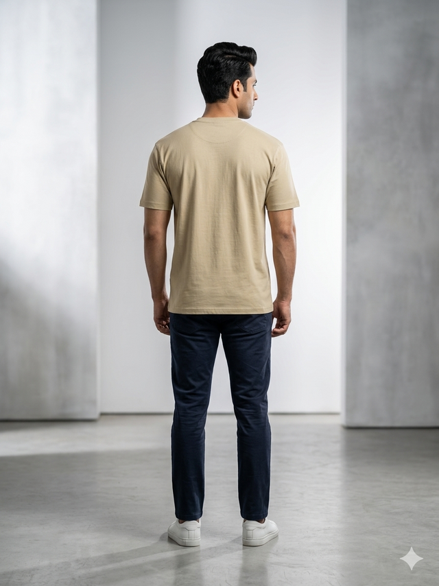 Elvn Character Graphic Print Crew Neck T-Shirt