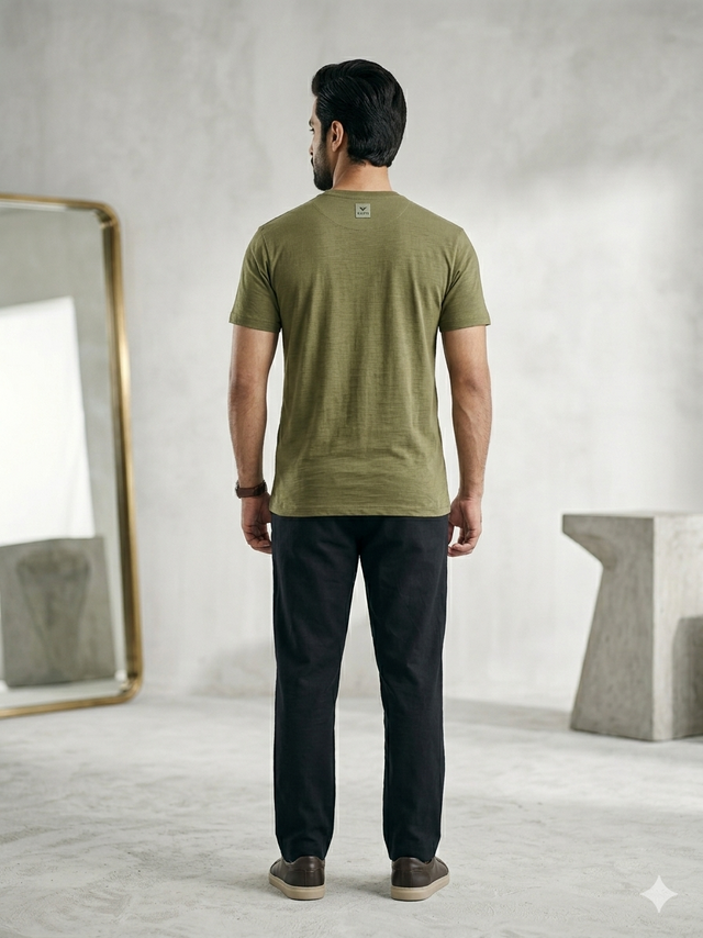 Elvn Mental Upgrade Graphic Print Crew Neck T-Shirt