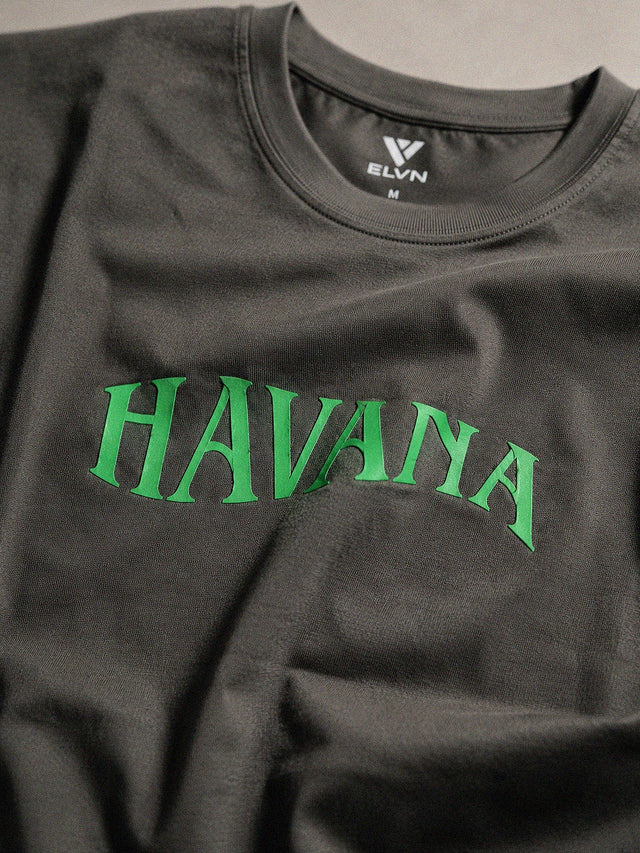 Elvn Havana Graphic Print Crew Neck T-Shirt