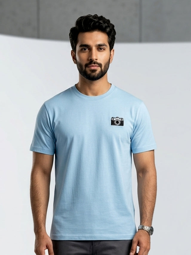 Elvn Mini Patch Detail Crew Neck T-Shirt
