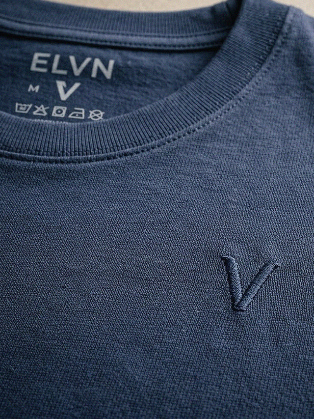 ELVN Premium Crew Neck T-Shirt - Navy Blue