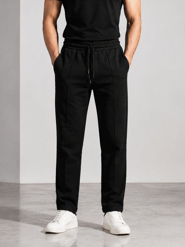 Elvn Retro Urban Style Line Detail  Trousers