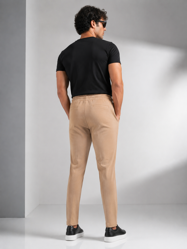 Elvn Smart Casual Trouser with contrass piping
