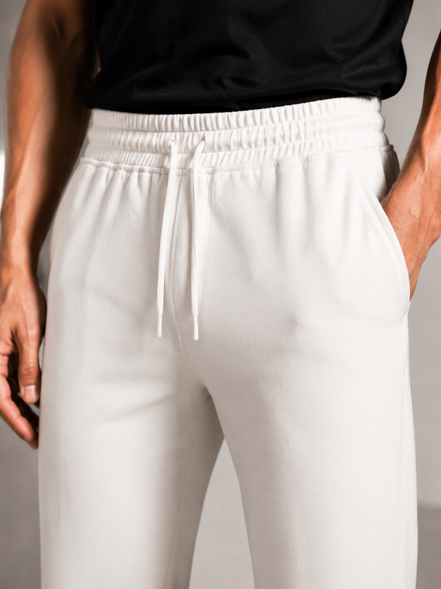 Elvn Men Relaxed Fit Drawstring Trousers
